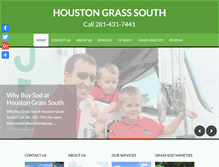 Tablet Screenshot of houstongrasssouth.com